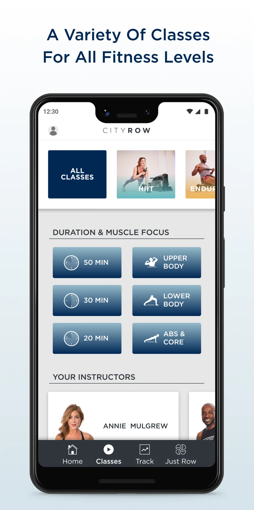 CITYROW: at home fitness screenshot